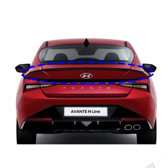 Спойлер на крышку багажника N-Line Hyundai Elantra 2021(CN7)