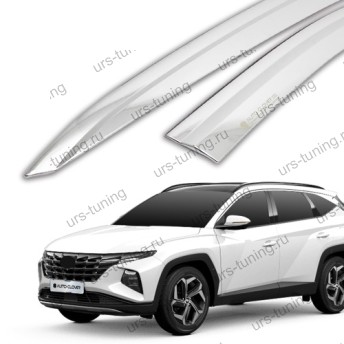 Дефлекторы окон хромированные Hyundai Tucson (NX4) 2021+