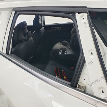 Глянцевые вставки на стойки дверей Kia Sportage 5 (NQ5)