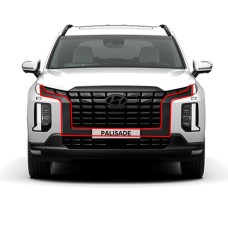 Молдинги переднего бампера Black Edition Calligraphy Hyundai Palisade (LX2 PE)