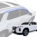 Хромированные дефлекторы окон Hyundai Palisade (LX2) 2021+
