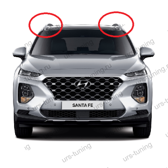 Рейлинги на крышу  Hyundai Santa Fe 4 TM FL 2018-2021+